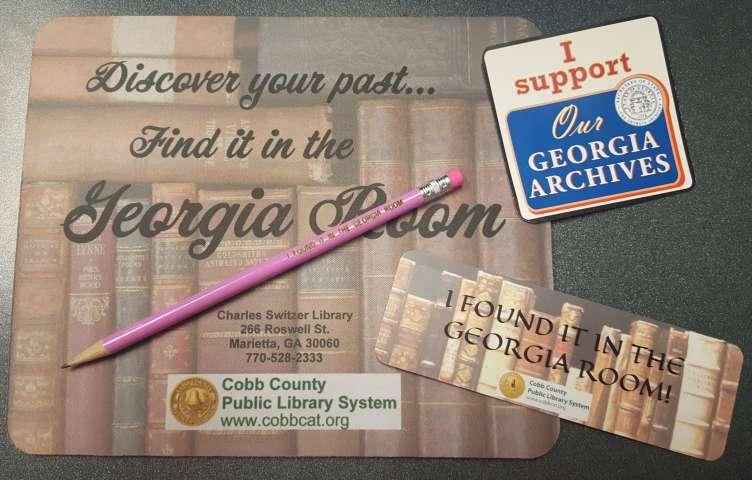 October is Georgia Archives Month! On October 6th, the Georgia Room will hold a very special OPEN HOUSE in honor of Georgia Archives Month!