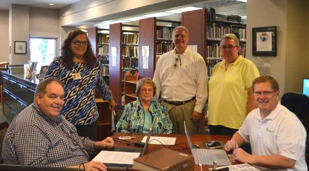 Special Guests visit the Georgia Room! July 29, 2017 David Rencher, Chief Genealogical Officer for FamilySearch at the Family History Department of the LDS Church.