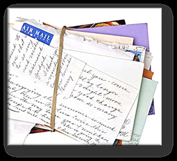 Types of records : Letters Old letters are the most informal and intimate family sources