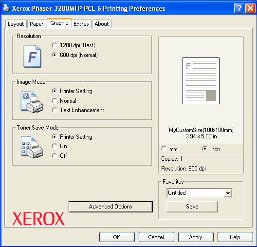 Print Printer Driver (PCL 6) True type font option Lựa