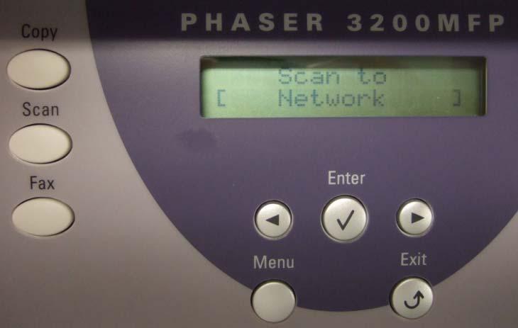 Scan To Network By Using The Control Panel (1) Press the [Scan] button