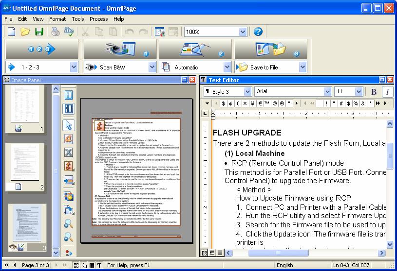 OmniPage SE 4.