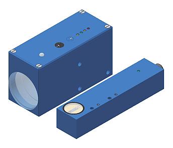D-LAS Series D-LAS-24/90-ED-(16)-AC-T (Glass Pane Detection) - Collimated laser beam (<0.
