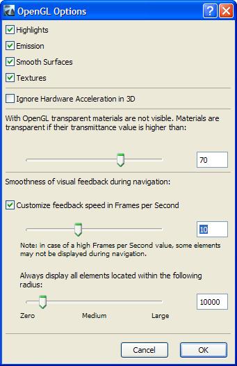 User Interface and Navigation If you check the Customize feedback speed in Frames per Second checkbox, you can set a value either using the slider or by entering a value in the field to the right.