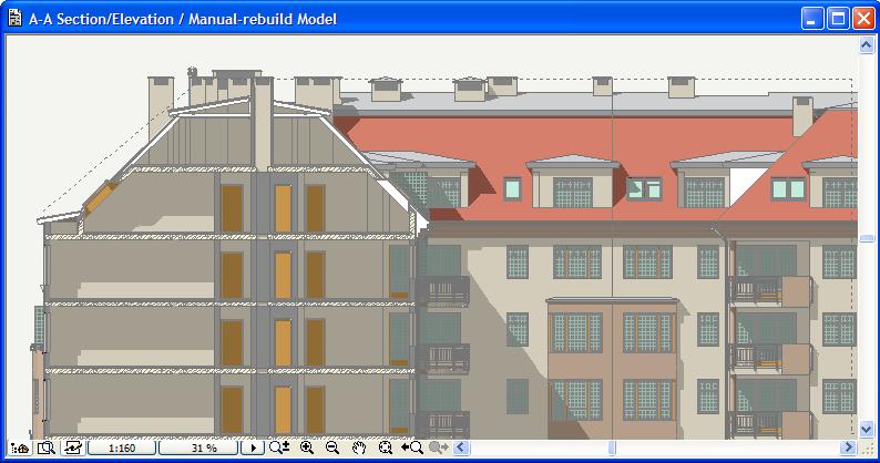 User Interface and Navigation Story Levels in Sections/Elevations Story Level lines can now be displayed on Section/Elevation drawings, giving a graphical representation of story levels.