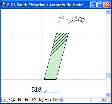 Modeling Freedom in ArchiCAD 10 If the two angles are each other s supplements, the two sides will be parallel. If both slant angles are greater than 90, the sides will slant toward each other.