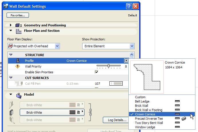Modeling Freedom in ArchiCAD 10 The last option is the Complex (Profile) Wall.