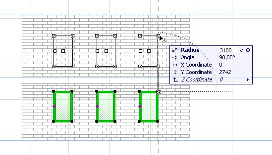 Graphical Editing of the Model: New Techniques thicknesses and other attributes of these Walls, however, do not need to be identical; the Walls involved do not even need to be connected to each other.