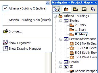 Integrated Design and Documentation Medium-sized Projects: in this case two ArchiCAD Project files may be used. One Project File contains the architectural model.