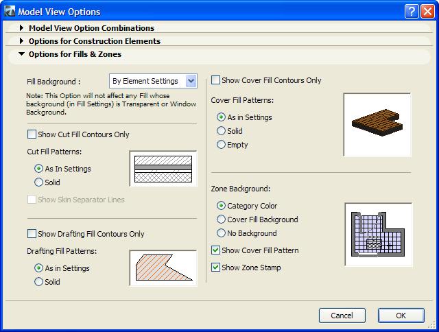 Integrated Design and Documentation While display options have changed since ArchiCAD 9, the following information should help you recreate the same display in ArchiCAD 10 for migrated projects.