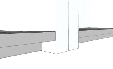 WALL CABINETS GPW3900 Rail profiles for wall units are available in straight lengths of 3.9m as well as curved rail sections.