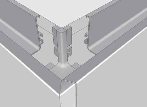 corner post or internal corner doors, a top internal