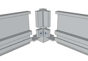 into. The internal corner joint section is supplied with