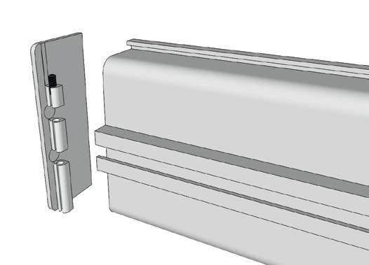 The internal corner joint is supplied with two screws which when in
