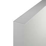 Supermatt: Perfect Touch matt PVC front face, matching matt reverse (Steel Grey has acrylic front