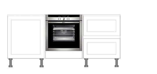 BASE UNITS UNDERMOUNTED OVEN APPLICATION UNDER COUNTER APPLIANCES
