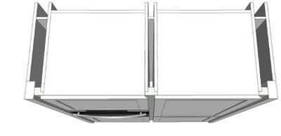 VERTICAL PROFILES LATERAL VPL3000 When planning larder units and appliance housings, the cabinet gables