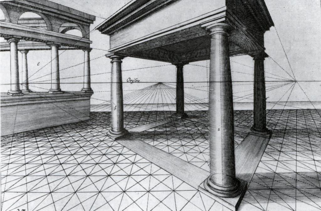 Art of Perspective (5/5) Several vanishing points, two point perspective Vredeman de Vries,