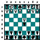 Thompson, J - Morphy, Paul New York 1857 1.e4 e5 Both players start by advancing a center pawn two squares. They have just begun the battle to gain center control. 2. f3 c6 3. c4 c5 4.d3 f6 5.
