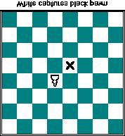 Pawn Pawns move straight ahead and never backward, but capture diagonally. Pawns move only one square at a time, but have the option on their first move of advancing two squares.