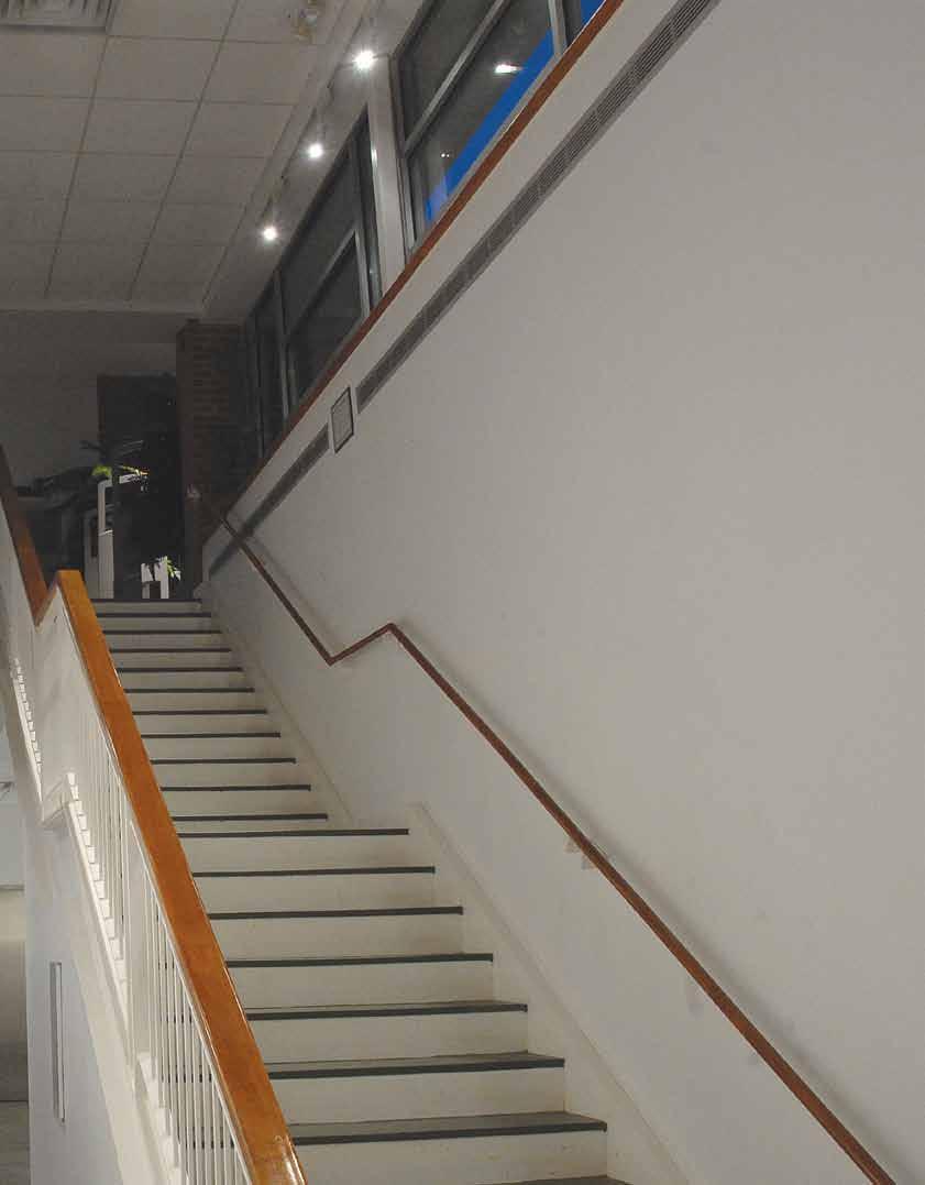WAC track luminaires were also used for illuminating the staircase and