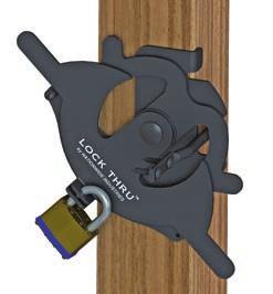 LT1-BK 44Open the padlock from either side of the gate 44Simple