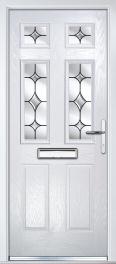 I Double Rebate: DDMA3 Decorative Glass: BO556 Crystal Star Door Colour: White