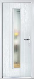 due to the glass unit size Contemporary handle and AV2 lock only available on single