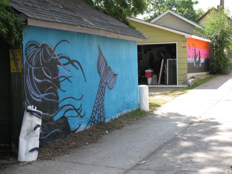 2009: Alley Mural Project Murals were targeted in highgraffiti