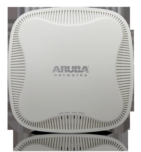 Aruba 103 SERIES ACCESS POINTS Cost effective dual-band coverage in low-density enterprise Wi-Fi environments Best-in-class RF management All Aruba APs include Adaptive Radio Management technology,