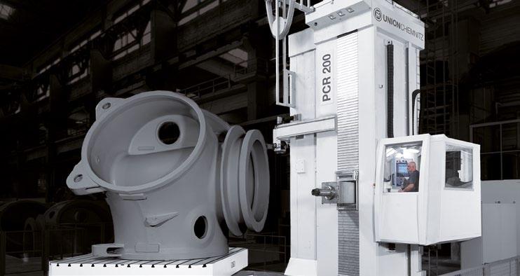 Powerful Precision the UnionChemnitz Product Portfolio P-Series The P-Series horizontal boring mills with a floor plate allow for powerful heavy-duty cutting during roughing operations and