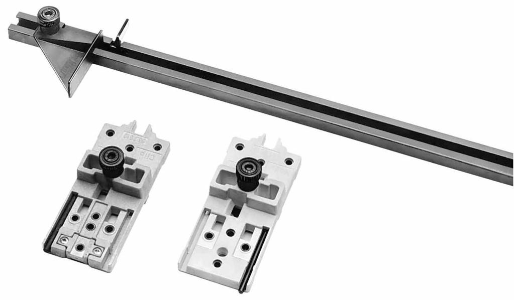 QUICKFIX jig for hinges and mounting plates - Simple device to locate hinge and mounting plate positions - Transfer of positions from door to cabinet or from cabinet to door - Positions can be