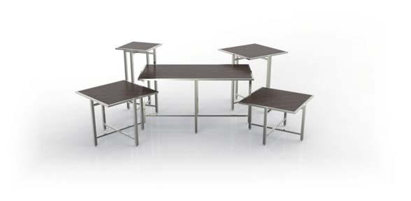 Cross Cube / choices grid (Reversible table tops - 2 color /