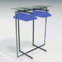 DOUBLE units accommodate side or front hanging and are available with top glass