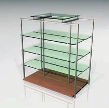 illustrated with optional glass tops, mid