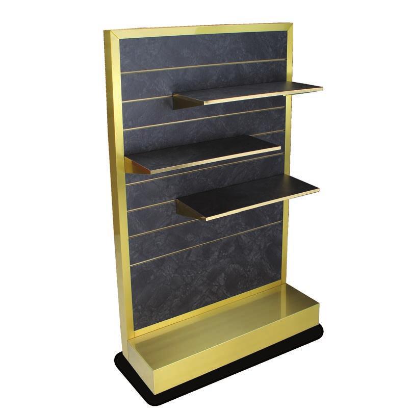 Combine this with the versatility and strength of reinforced aluminum inserts for adjustable shelving and you get the Manhattan Rolling Display.