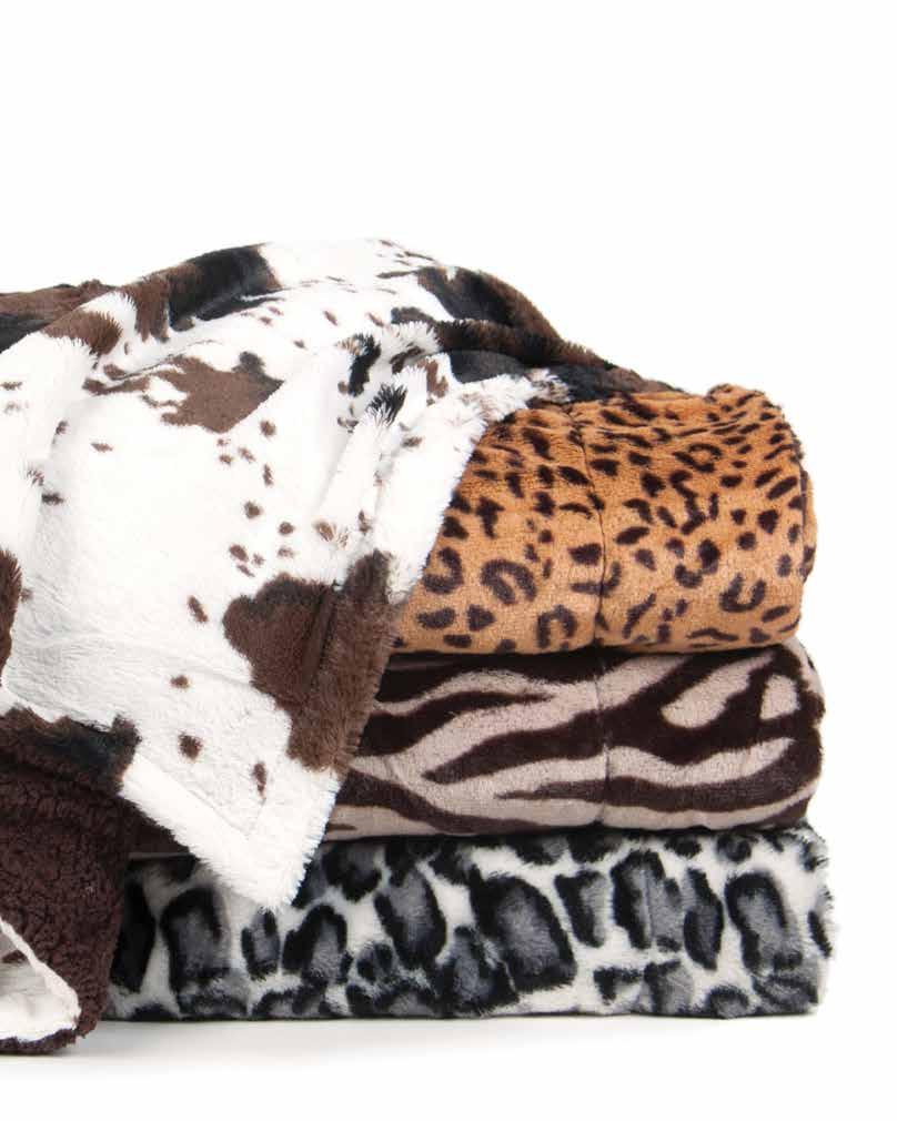 animal fur blanket Zebra Printed