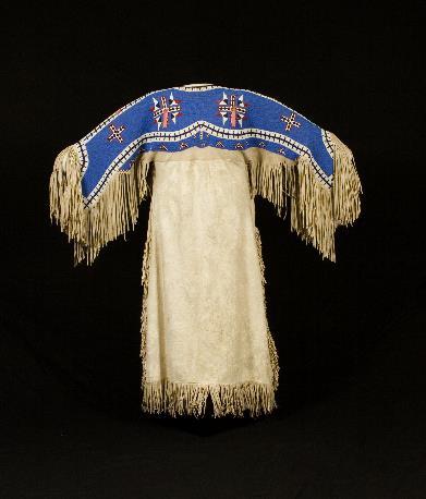 A Lakota Woman s Dress for Important Occasions, Collection The Brinton Museum The bead colors in this beautiful Lakota Woman s Dress that would have been worn for important occasions are