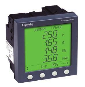 Functions and characteristics The PowerLogic PM700 series power meter offers all the measurement capabilities required to monitor an electrical installation in a single 96 x 96 mm unit extending only