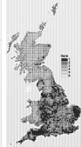 We worked out maps combining data from various bird monitoring schemes.
