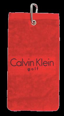 TRI FOLD TOWEL C9063AA black, red, admiral The Calvin Klein golf range of golf accessories combines high