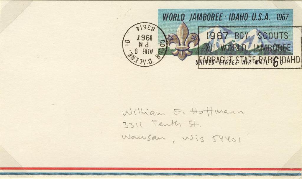 Postal Card 1967 World Scout