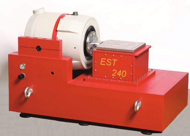 LDS V455 SHAKER WITH HORIZONTAL TABLE LDS V455 electro-dynamic shaker is suited for sine and random vibration and shock testing in the range 5-9000 Hz.