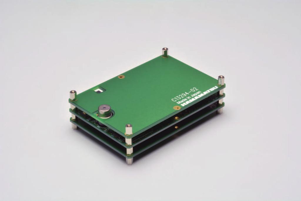 Evaluation circuit for MEMS-FPI spectrum sensor C13294-02 (sold separately) The C13294-02 is a circuit board designed to simply evaluate the C13272-02 and MEMS-FPI spectrum sensors.