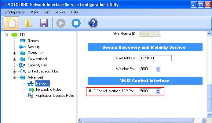 SmartPTT Radioserver Configuration 30 1) Under MNIS settings select Local Sock et in the Socket Type field since the MOTOTRBO Network Interface Service Configuration Utility application is installed