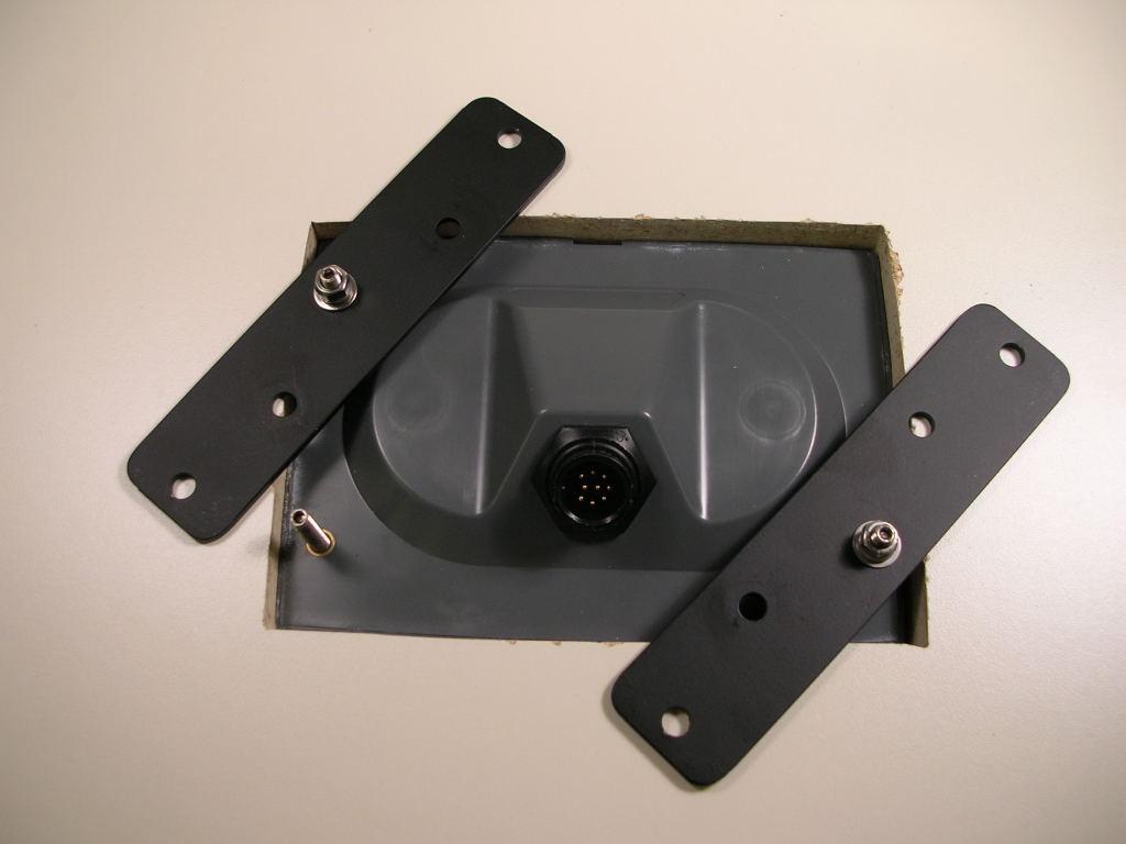 A variety of holes are provided on the clamps to facilitate various configurations, as shown below.