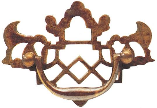 Pierced Plate Handles Brass handles