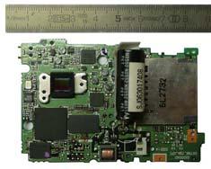 Image sensor on the motherboard of a