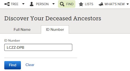 Section 2-2: FamilySearch 1. Go to FamilySearch.org, sign in and click Family Tree. 2. To locate Gustave H.