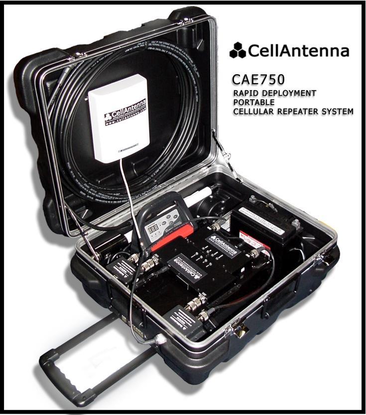 Designed specifically for use in EMERGENCY OPERATION CENTERS and RESPONSE VEHICLES For disaster recovery or emergency operations CAE750 Portable Dual Band Rapid Deployment Fully portable solution to